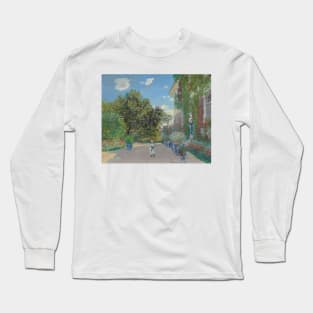 The Artist's House at Argenteuil by Claude Monet Long Sleeve T-Shirt